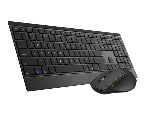 RAPOO 9500M Bluetooth & 2.4G Wireless Keyboard Mouse Combo Black- Multi-Device c image 0