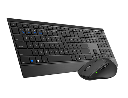 RAPOO 9500M Bluetooth & 2.4G Wireless Keyboard Mouse Combo Black- Multi-Device c image 0