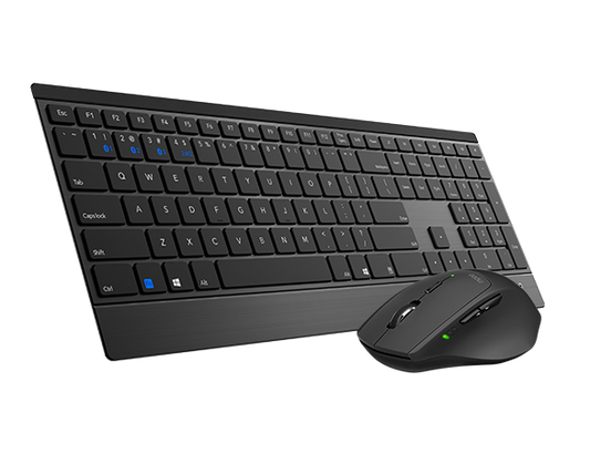 RAPOO 9500M Bluetooth & 2.4G Wireless Keyboard Mouse Combo Black- Multi-Device c image 0