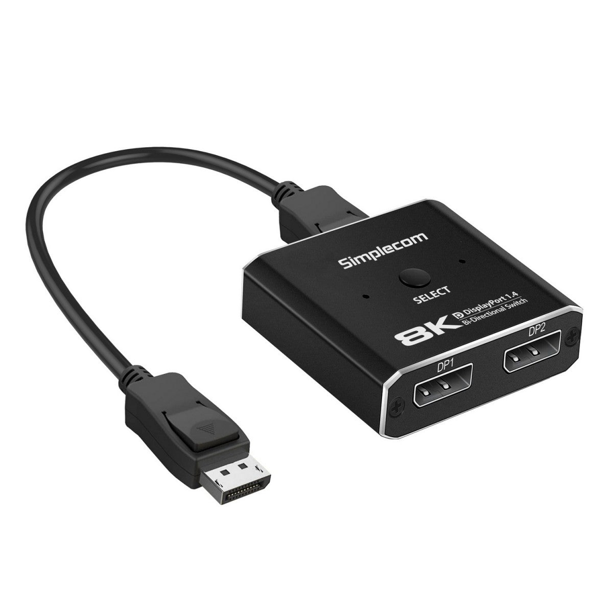Simplecom CM202 Bi-Directional 2 Way DisplayPort Switch Selector DP 1.4 8K image 0