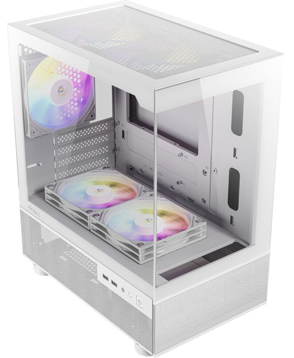 Antec CX200M RGB Elite, mATX, 270 degrees view, USB 3.0 x 2, Audio I/O Bottom. M image 0
