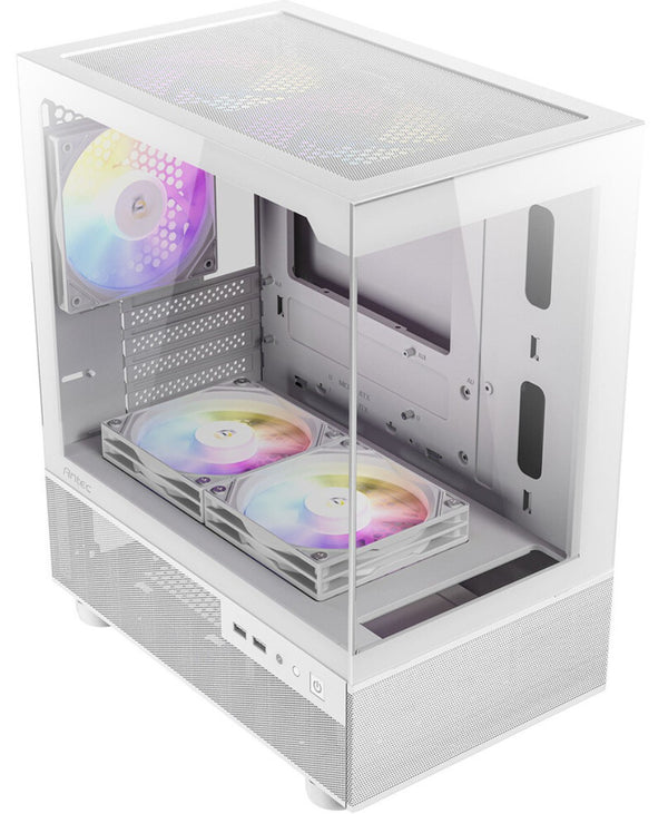 Antec CX200M RGB Elite, mATX, 270 degrees view, USB 3.0 x 2, Audio I/O Bottom. M image 0