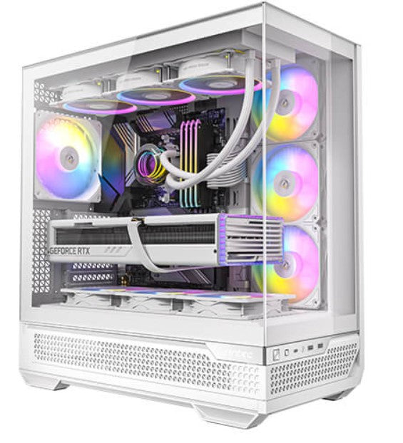 Antec C7-ARGB E-ATX Seamless Panoramic 270 View, USB-C, 4x ARGB PWM Fans. Side R image 0