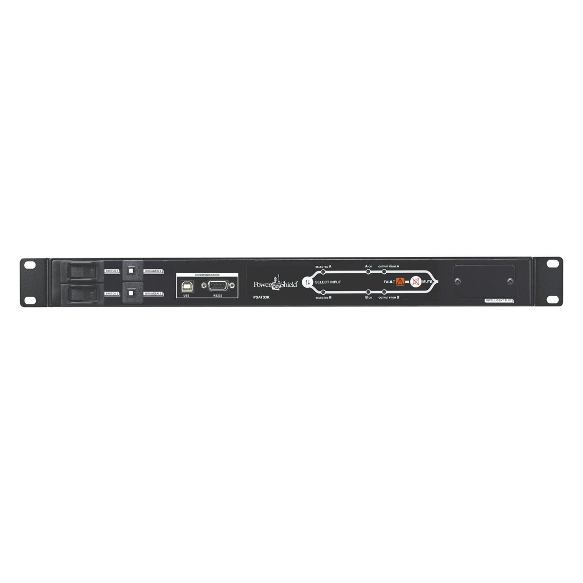 PowerShield Rack ATS 3kVA, Dual 15A C20 inputs, 1 x C19, 8 x C13 outputs, ensure image 0
