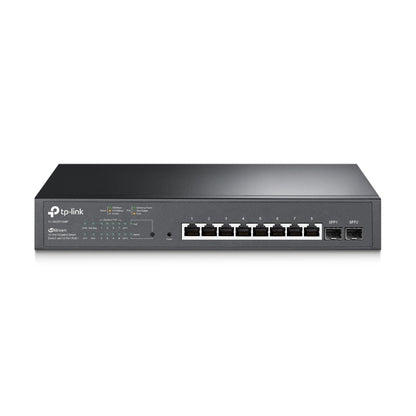 TP-Link TL-SG2210MP 10-Port Gigabit Smart Switch with 8-Port PoE+ 1xFan 14.9Mpps image 0