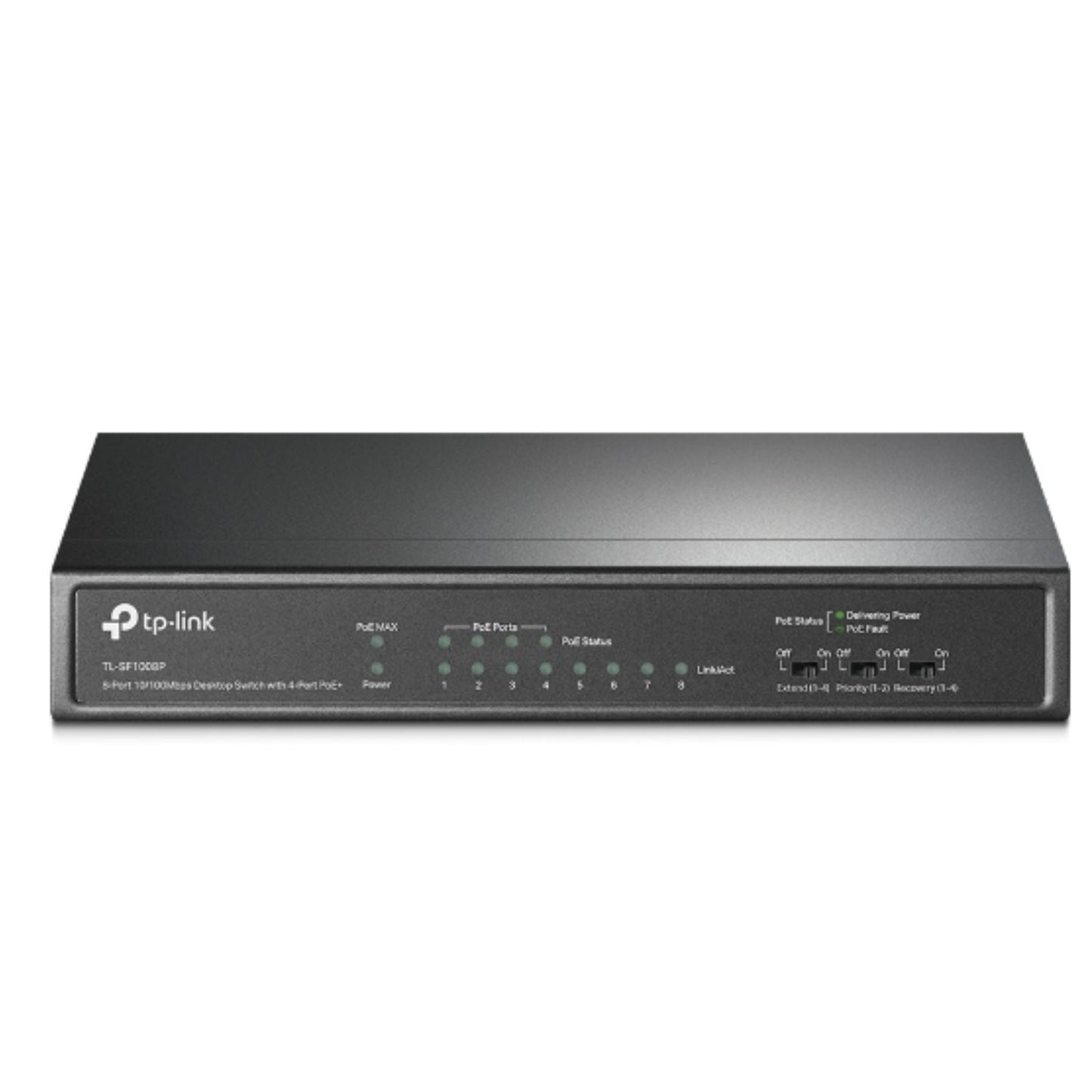 TP-Link TL-SF1008P 8-Port 10/100Mbps Desktop Unmanaged Switch 4-Port PoE 57W IEE image 2
