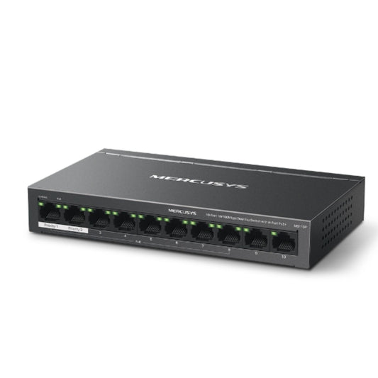 Mercusys MS110P 10-Port 10/100Mbps Desktop Switch with 8-Port PoE+, Up to 250 m image 1