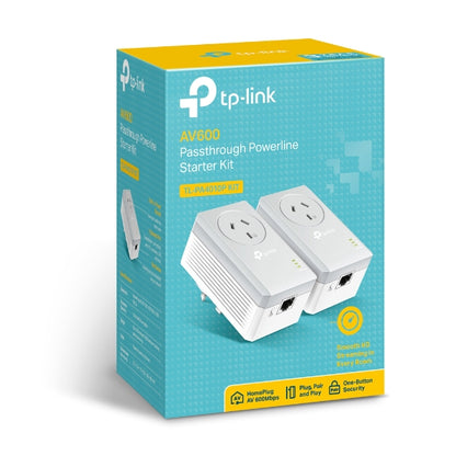 TP-Link TL-PA4010P KIT AV600 Powerline Adapter with AC Pass Through Starter Kit image 2