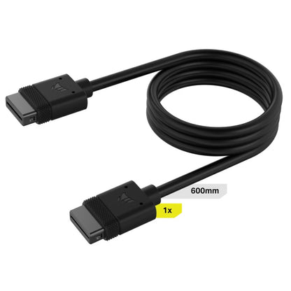 Corsair  iCUE LINK Cable - 600mm x 1 Black. Stright Connectors. image 0