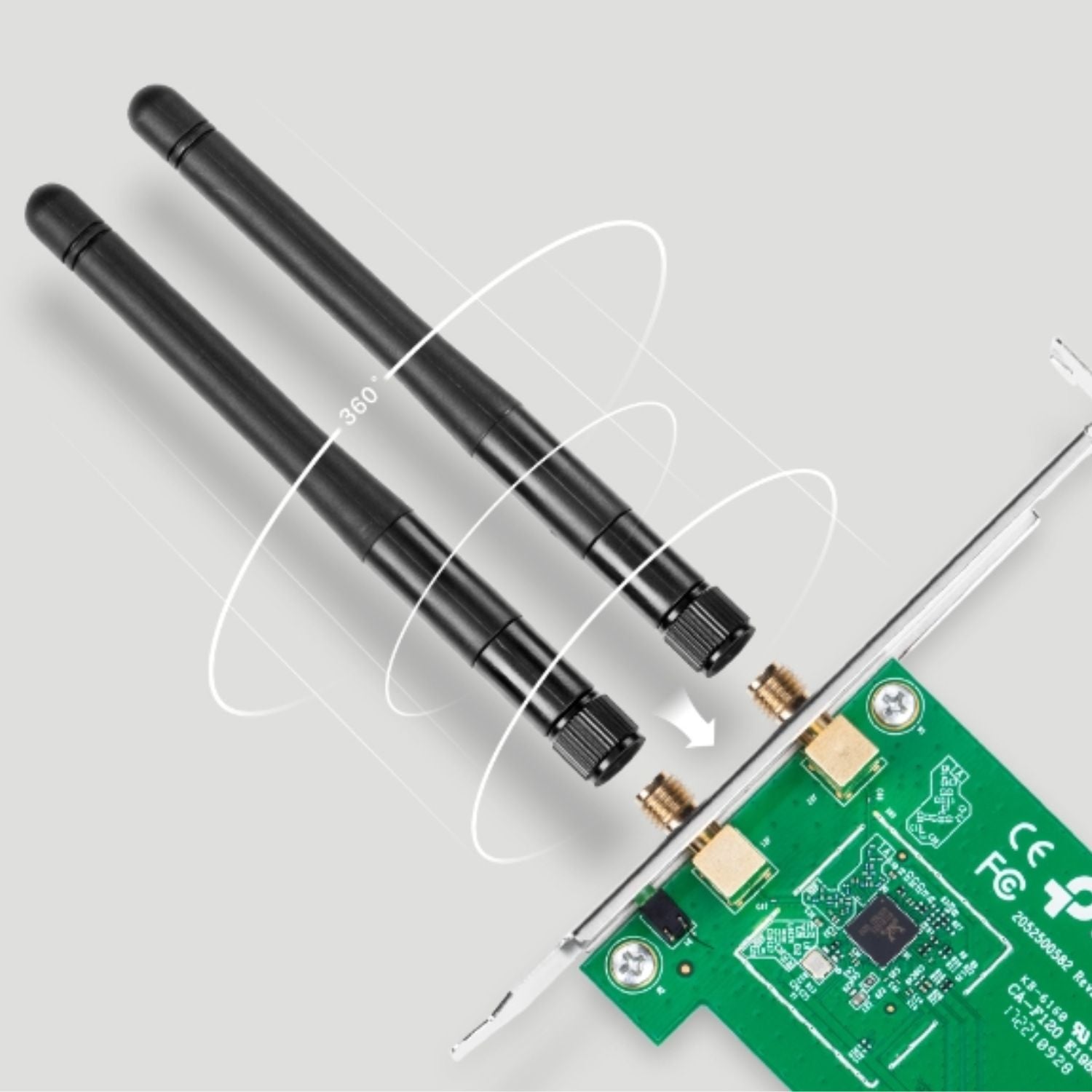 TP-Link TL-WN881ND N300 Wireless N PCI Express Adapter 2.4GHz (300Mbps) 802.11bg image 2