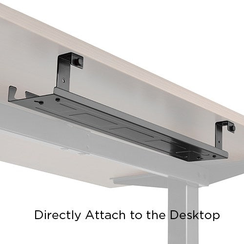 Brateck Under-Desk Cable Management Tray  Dimensions:590x131x74mm -- Black image 1
