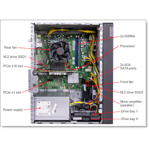 LENOVO ThinkSystem ST45 V3, 1xAMD EPYC 4244P 6C 3.8GHz 65W, 1x16GB 1Rx8, SW RD, image 3