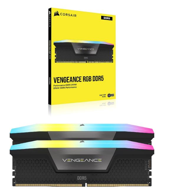 Corsair Vengeance RGB 32GB (2x16GB) DDR5 UDIMM 5200MHz C40 1.25V Desktop Gaming image 3