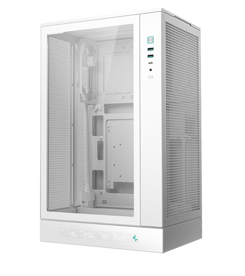DeepCool CH270 DIGITAL WH M-ATX Case Full sized Air Cooler Support,360mm AIO sup image 0