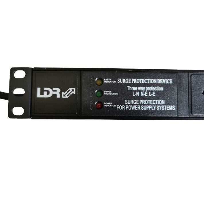 LDR 8-Port 10A Power Distribution Unit AU Approved - 8x 3-Pin AU/NZ Outlets/Slot image 1