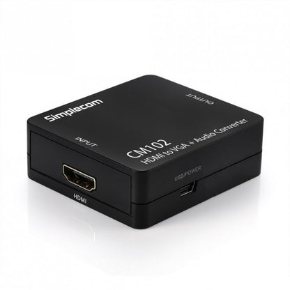 Simplecom CM102 HDMI to VGA + Audio 3.5mm Stereo Converter image 1