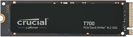 Crucial T700 4TB PCIe Gen 5 NVMe M.2 SSD