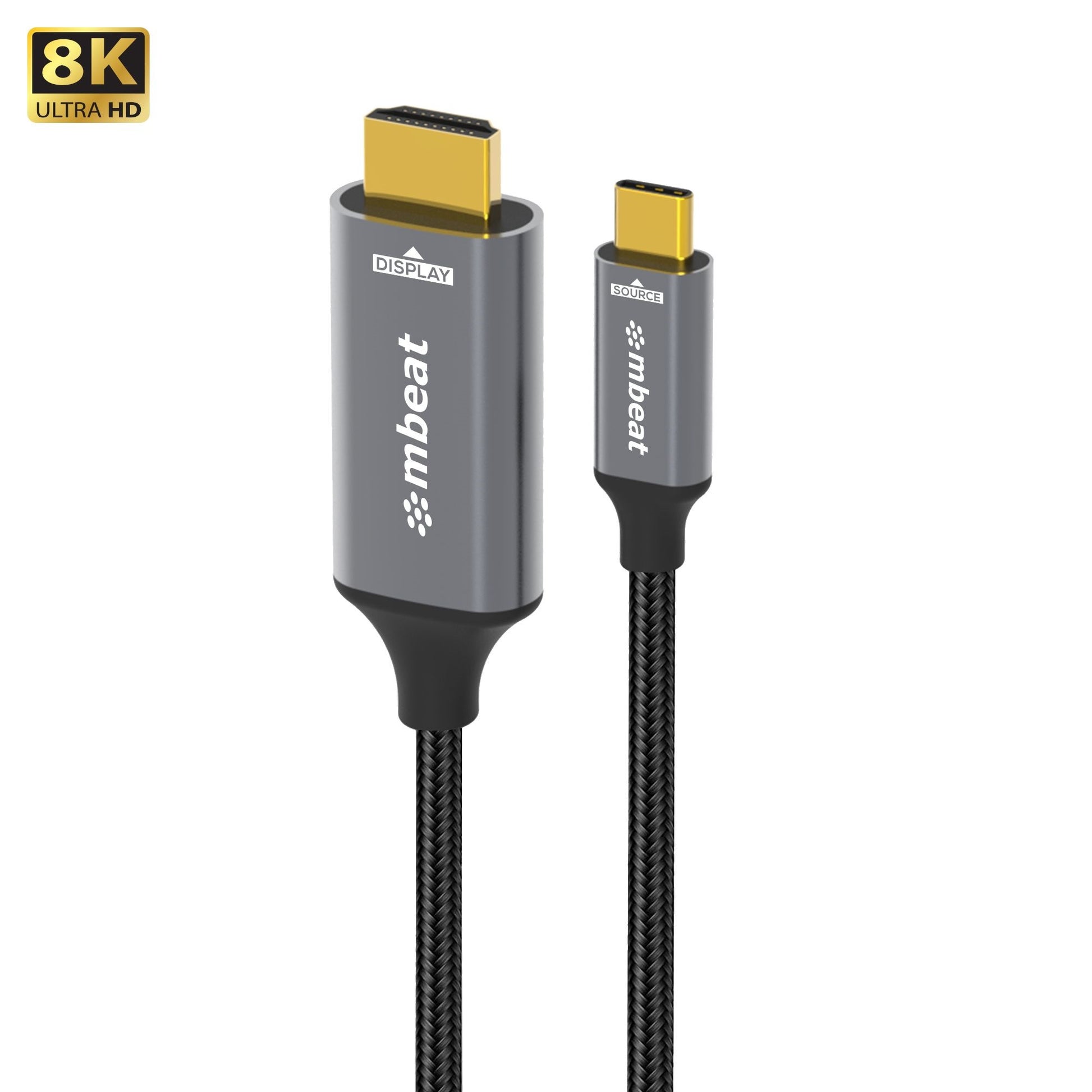 mbeat Tough Link 8K 1.8m USB-C to HDMI Cable  Host Interface: USB-C Output Inter image 0