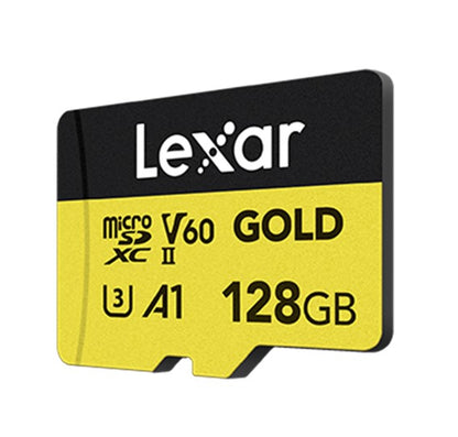 Lexar  GOLD micro SDXC UHS-II Card 128G up to 280MB/s read, up to 100MB/s write image 1