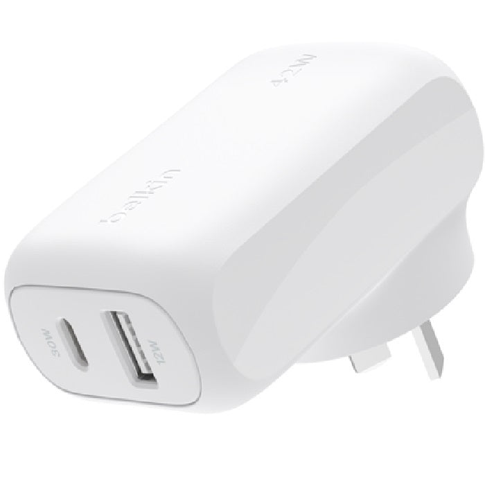 Belkin BoostCharge USB-C PD 3.0 PPS Wall Charger 42W - White(WCB009auWH),Dynamic image 0