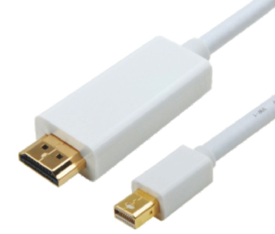 Astrotek Mini DisplayPort DP to HDMI Cable 2m - 20 pins Male to 19 pins Male Gol image 0