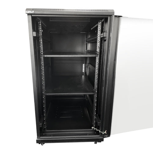 LDR Assembled 22U Server Rack Cabinet (L600mm x W1000mm x H1070mm), Glass Door,1 image 2