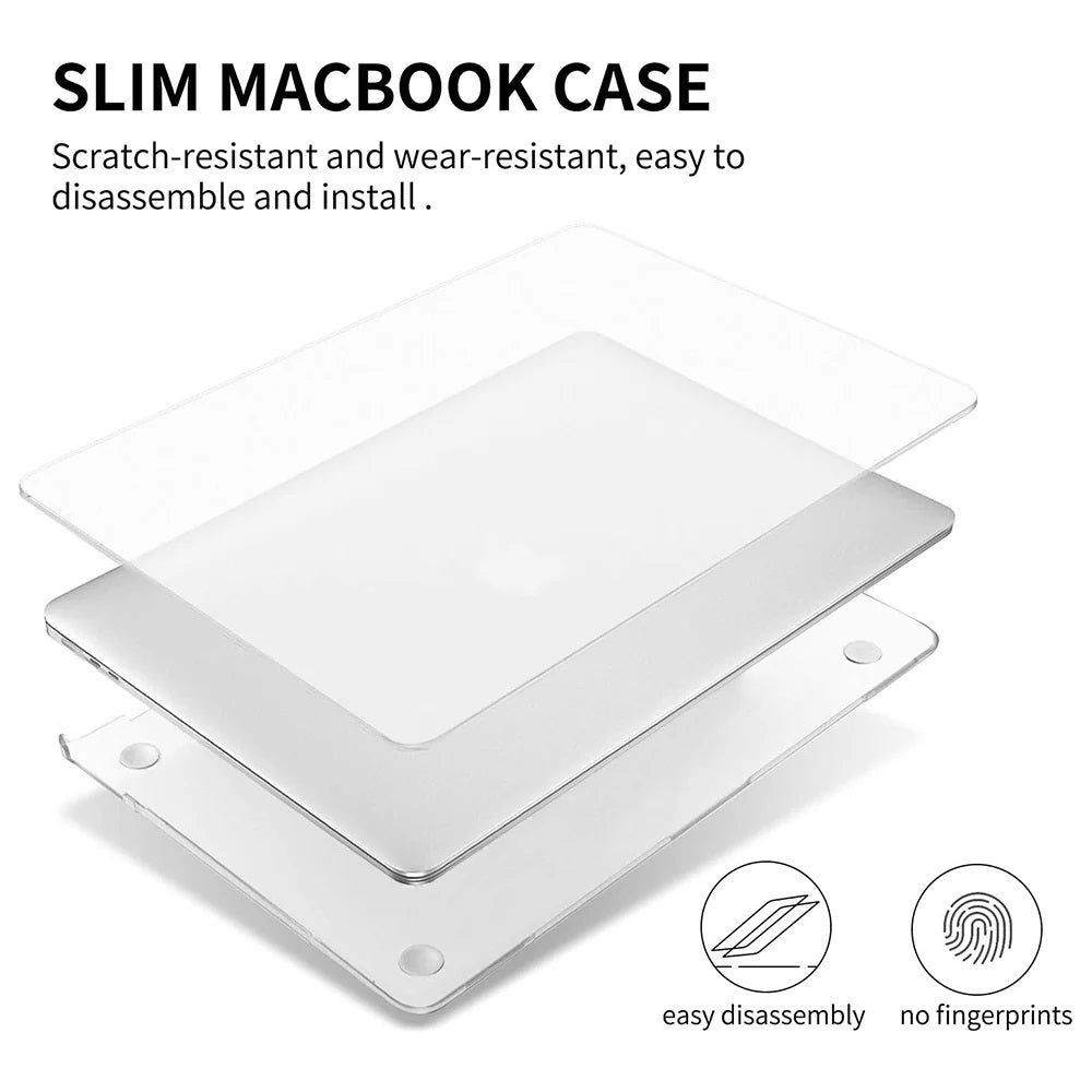 Pisen Hard shell Case MacBook Air 15.3 (M4 2025, M3/M2) Glassy Matte (Clear) - U image 1