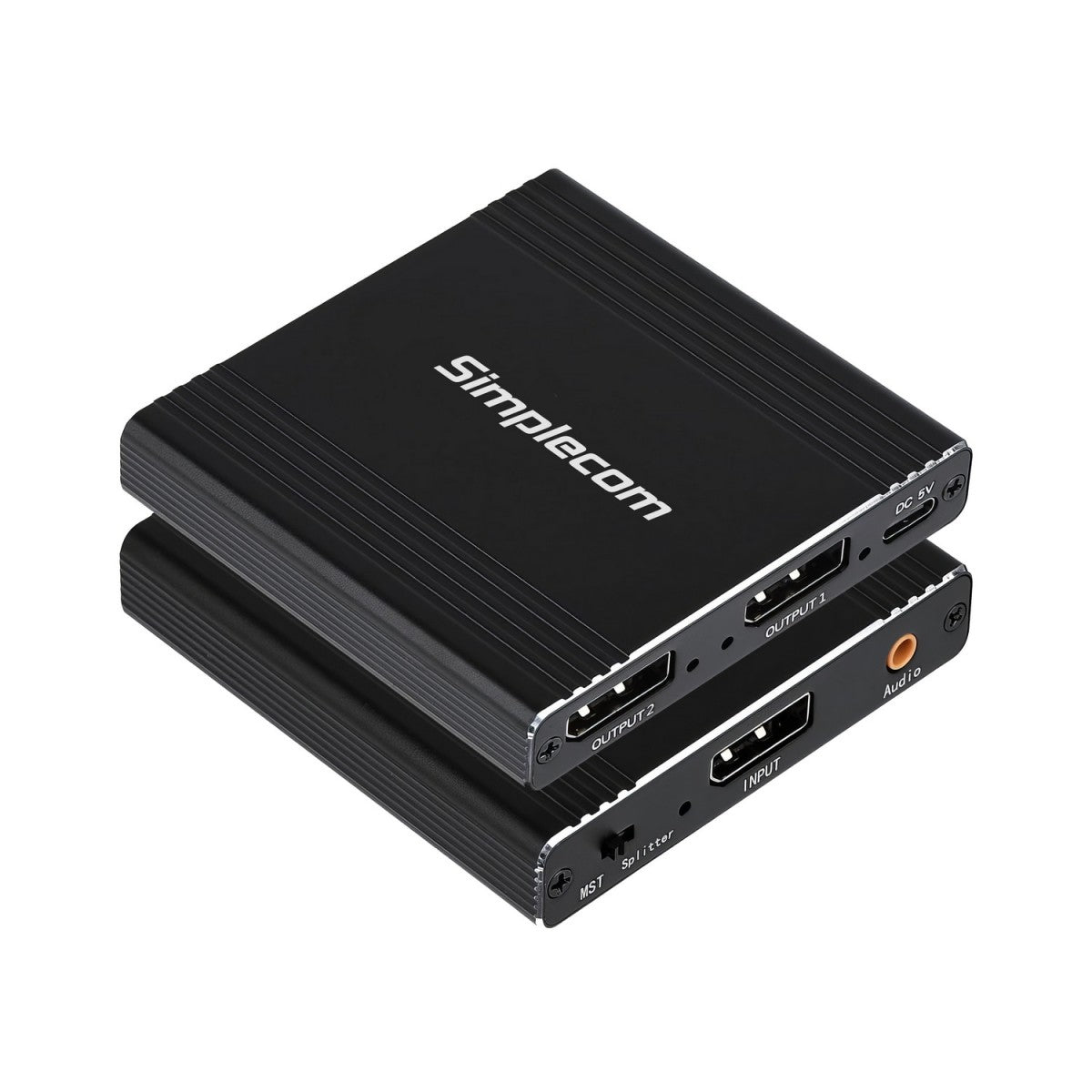 Simplecom CM214 DisplayPort Splitter 1 IN 2 OUT MST Hub for Dual Extended Screen image 1
