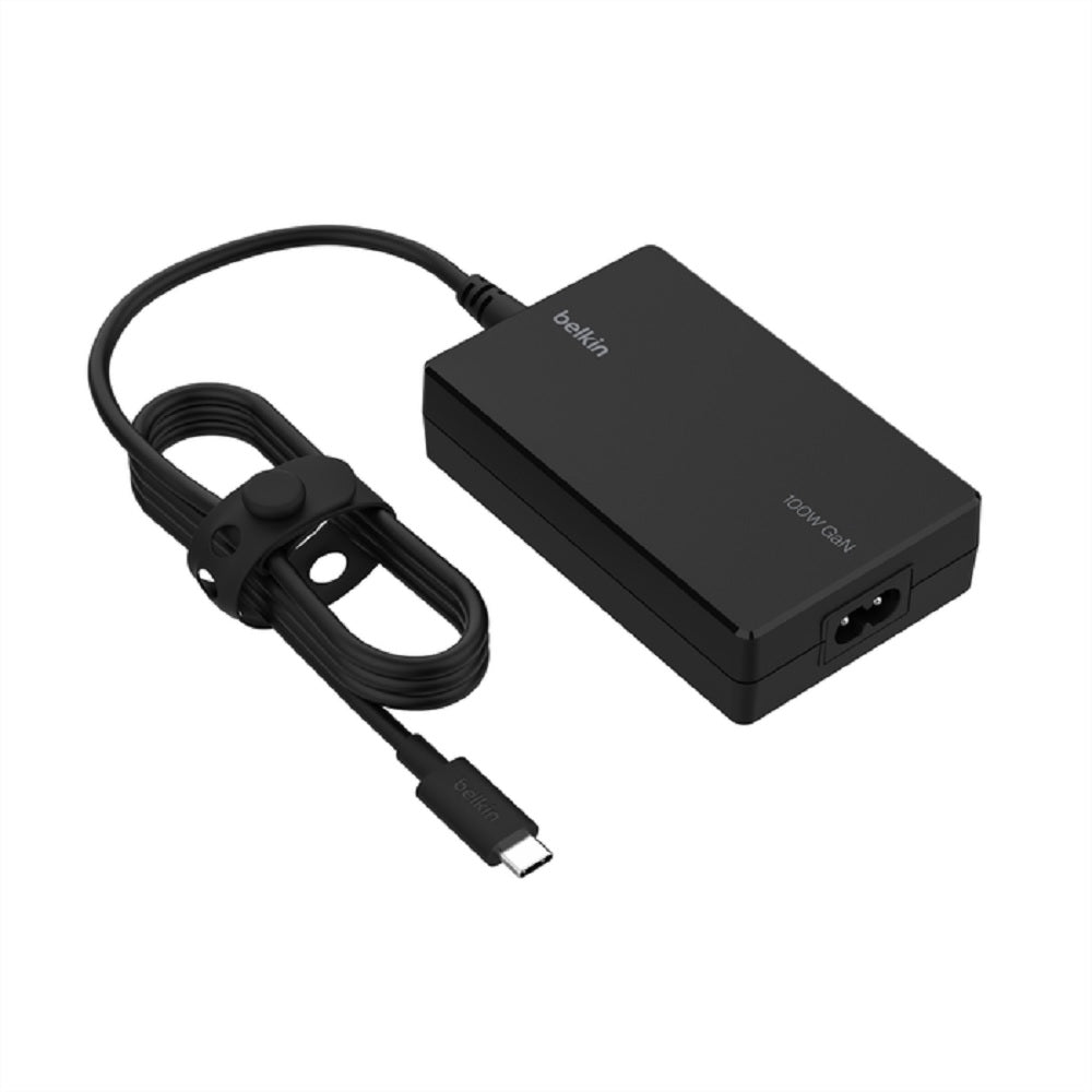 Belkin Connect 100W USB-C Core GaN Laptop Charger - Black (INC016auBK), Compact image 2