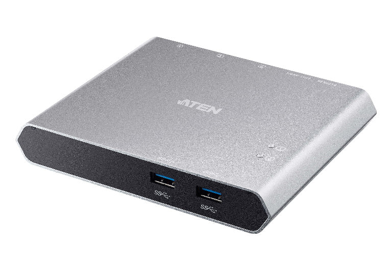 Aten Sharing Switch 2x2 USB-C, 2x Devices, 2x USB 3.2 Gen2 Ports, Power Passthro image 0