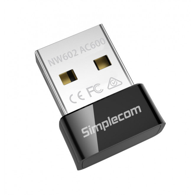 Simplecom NW602 AC600 Dual Band Nano USB WiFi Wireless Adapter image 0