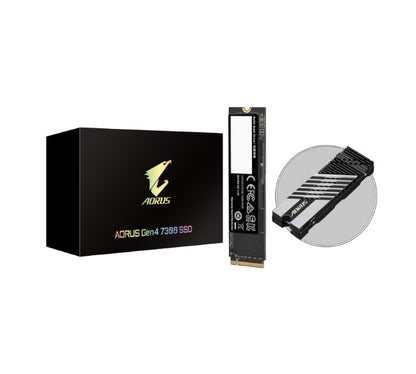 Gigabyte AORUS Gen4 7300 SSD M2 1TB PCI-Express 4.0 x4, NVMe 1.4, Sequential Rea image 0