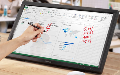 ViewSonic 24' TD2423 IR 10 Point Touch Advanced Ergonomics, Magnetic Pen Holder, image 0