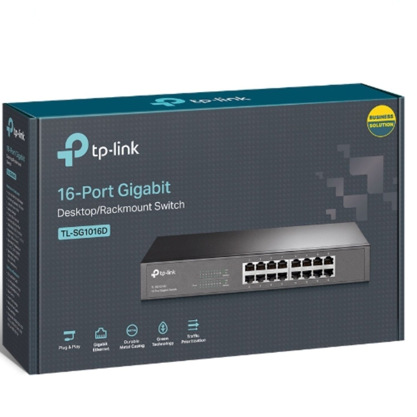 TP-Link TL-SG1016D 16-Port Gigabit Desktop/Rackmount Unmanaged Switch Energy-eff image 3