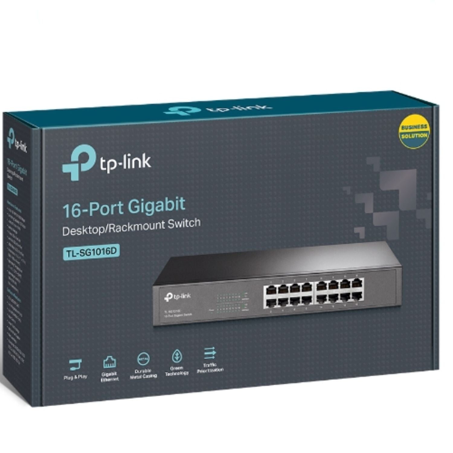 TP-Link TL-SG1016D 16-Port Gigabit Desktop/Rackmount Unmanaged Switch Energy-eff image 3