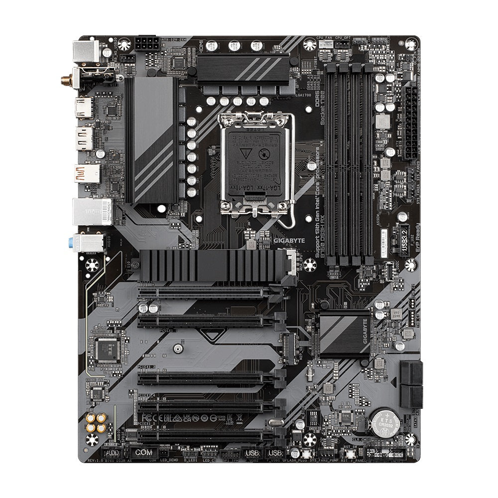 Gigabyte B760 DS3H AX Intel LGA 1700 ATX Motherboard, 4x DDR5 ~128GB, 5x PCI-E x image 1
