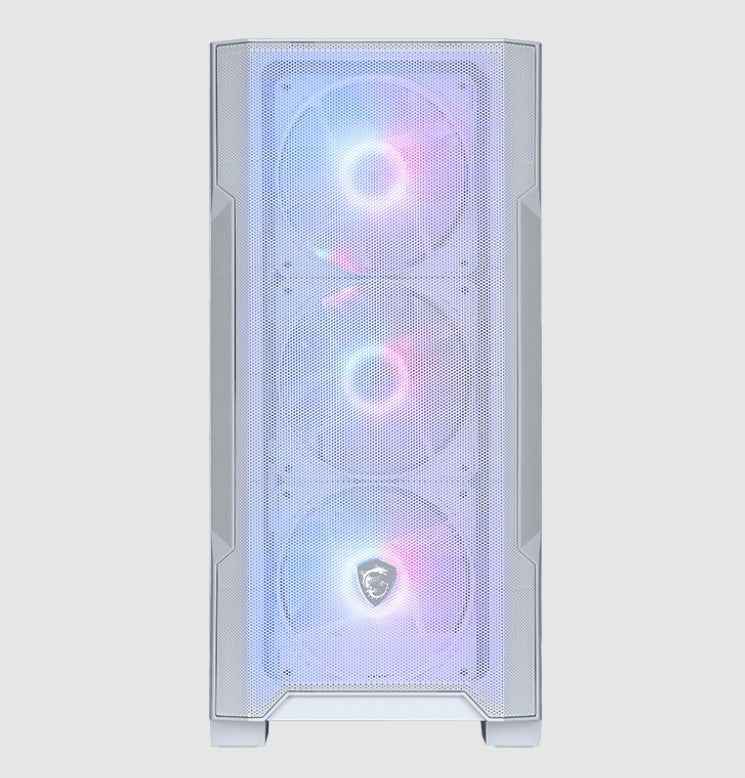 MSI MAG FORGE M100R WHITE Micro ATX Case, 1x USB 3.2, 2x USB 2.0, 1x Audio, 1x M image 2