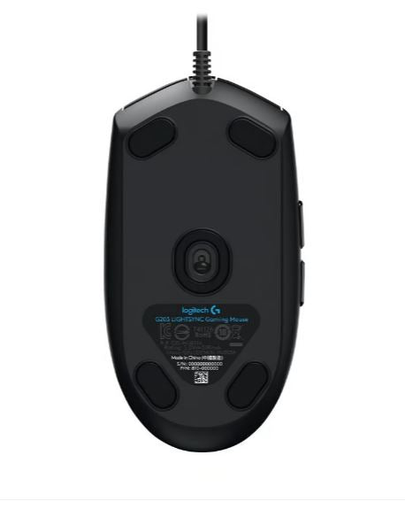Logitech G203 LIGHTSYNC RGB 6 Button Gaming Mouse 200 – 8,000 dpi USB data for image 3