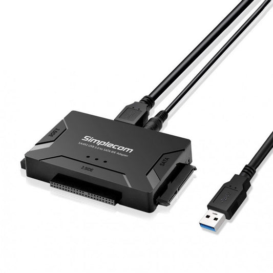 Simplecom SA492 USB 3.0 to 2.5', 3.5', 5.25' SATA IDE Adapter with Power Supply image 0
