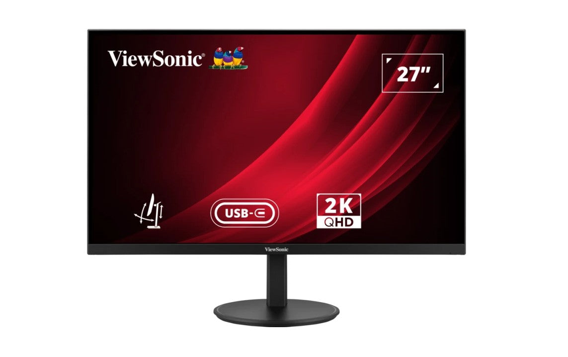ViewSonic 27' VG 2K 2560 X 1440 SuperClear IPS, USB-C 65w  Hub, DP, Height Adjus image 0