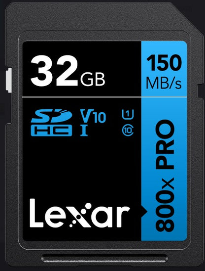 Lexar High-Performance 800x PRO 32GB SDHC™ SDXC™ UHS-I Card BLUE Series read image 0