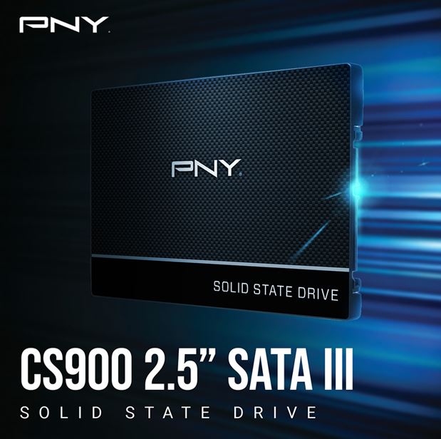 PNY CS900 500GB 2.5' SSD SATA3 515MB/s 490MB/s R/W 200TBW 99K/90K IOPS 2M hrs MT image 1