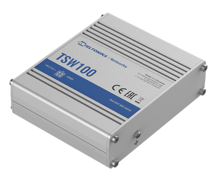 Teltonika Industrial POE+ Ethernet Switch, 4 x PoE+ ports, Power Up to 120W, 5 x image 1