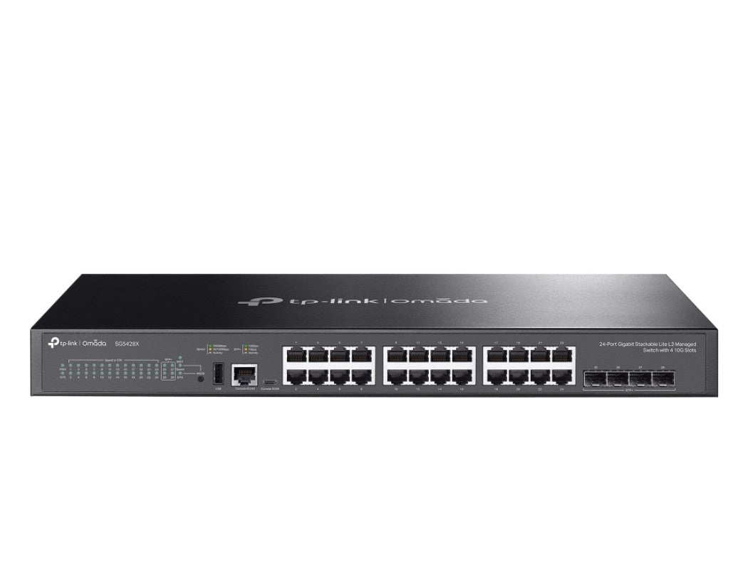 TP-Link SG5428X Omada 24-Port Gigabit Stackable Lite L3 Managed Switch with 4× image 0