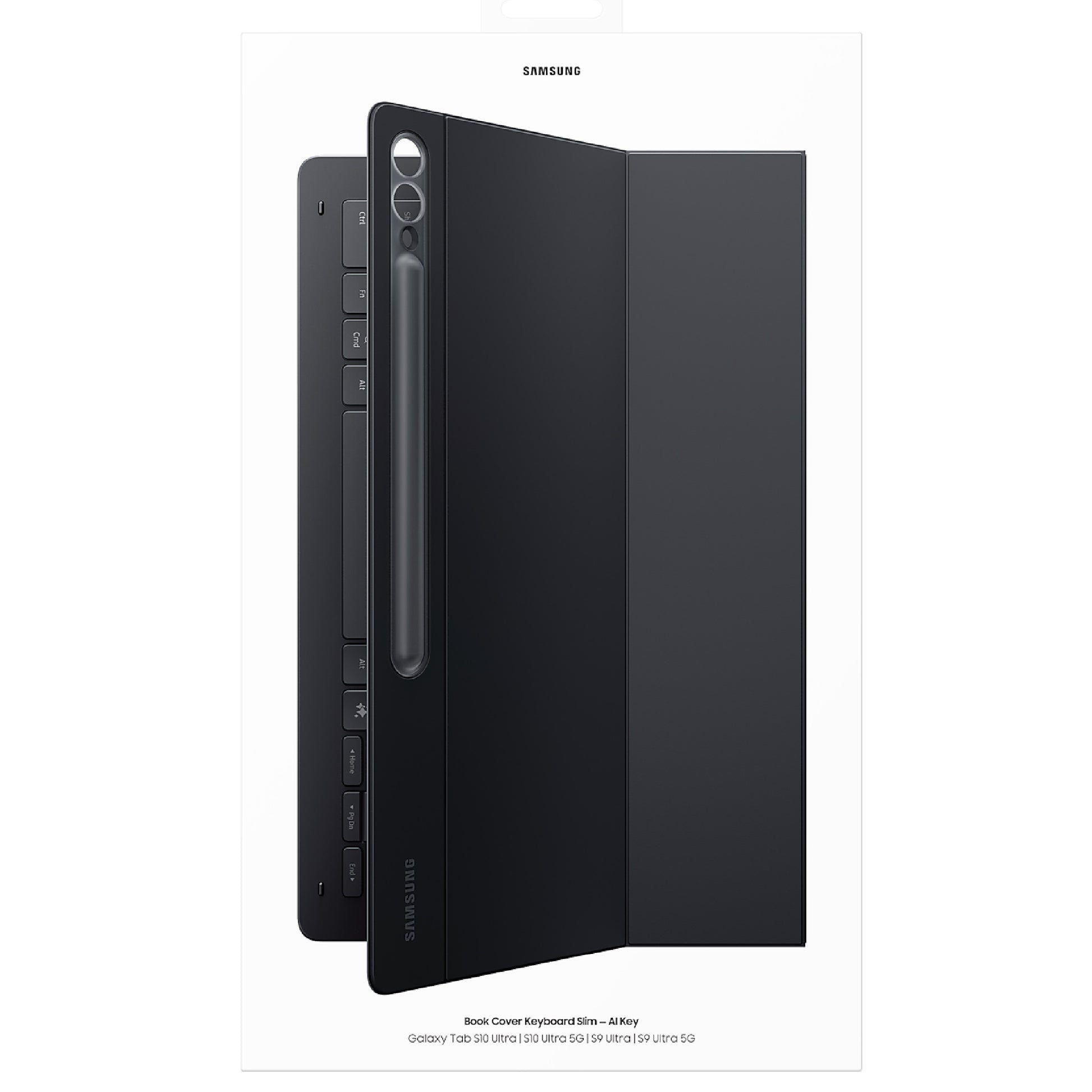 Samsung Galaxy Tab S10 Ultra/ Tab S9 Ultra Book Cover Keyboard Slim Black - Slim image 3