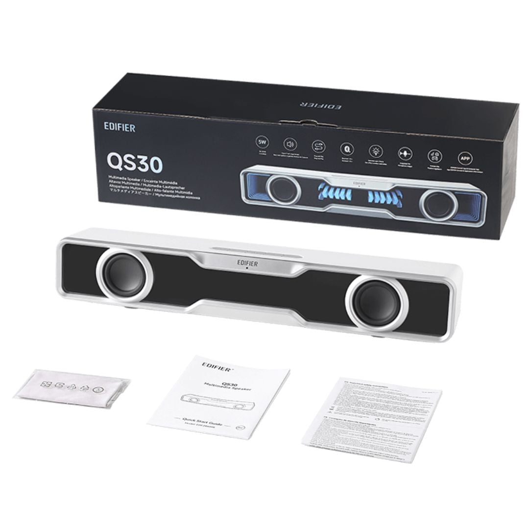 Edifier QS30 White GTM Deck Version 03 Computer / Tabletop Bluetooth Speaker 2.5 image 0
