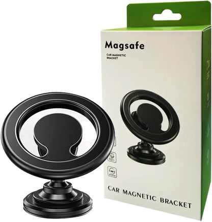 Pisen 2-in-1 Car Air Vent and Dashboard Mount Phone Holder - Magnetic Hook, Easy to Install, 360 Rotation, Compatible with iPhone 12/13/14/15/Pro/Pro Max/Mini, Samsung Galaxy, LG, Sony