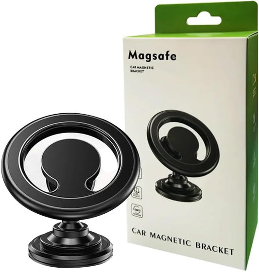 Pisen 2-in-1 Car Air Vent and Dashboard Mount Phone Holder - Magnetic Hook, Easy to Install, 360 Rotation, Compatible with iPhone 12/13/14/15/Pro/Pro Max/Mini, Samsung Galaxy, LG, Sony