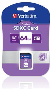 Verbatim SDXC 64GB (Class 10 UHS-I) Up to 45MB/Sec 300X read speed image 0