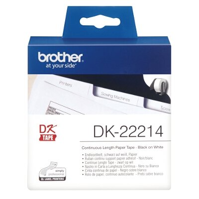 White Continuous Paper Roll 12mm x 30.48m image 0